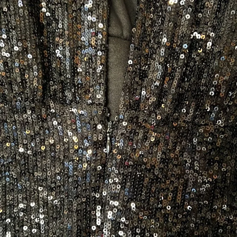 Alexia Admor Silena Sequin Ruched Midi Dress - Picture 6 of 7
